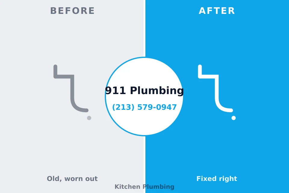 Before and after: plumbing repair Rosebud, SD